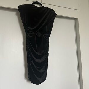Zara Velvet Black Dress
